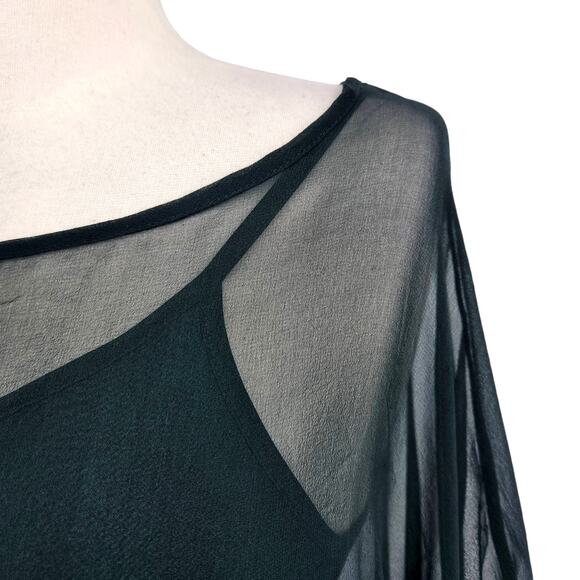 McGinn Slip Dress with Silk Sheer Top size Small - Picture 2 of 7